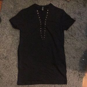 Black mid dress